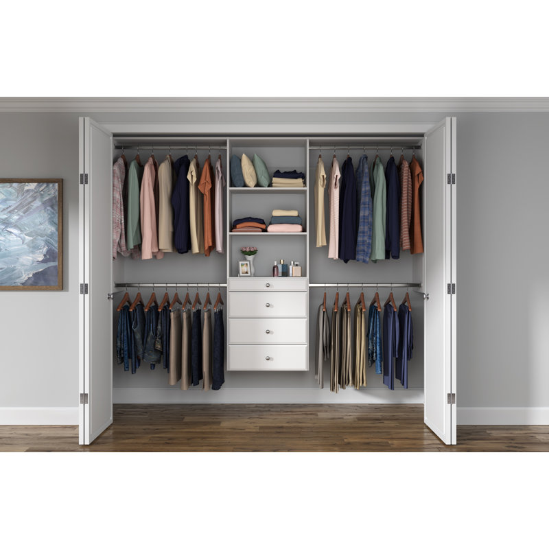 Dotted Line™ Grid 48 - 96'' Closet System (Can Be Cut to Fit